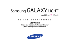 T-Mobile SGH-T399 Samsung Galaxy Light User Manual