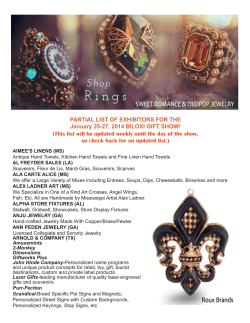 exhibitor list - Biloxi Gift Show