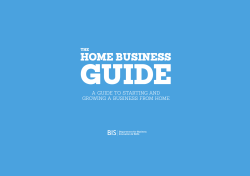 The home business guide: a guide to starting and growing