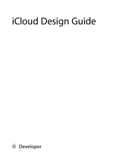 iCloud Design Guide - Apple Developer