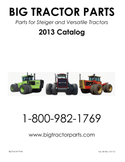 2013 Catalog - Big Tractor Parts