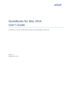 QuickBooks for Mac 2014 Users Guide - Little Square - Intuit