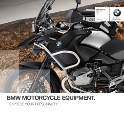 BMW MOTORCYCLE EQUIPMENT. - Joe Duffy Motorrad