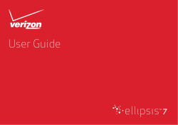 Verizon Ellipsis™ 7 User Guide - Wireless Zone