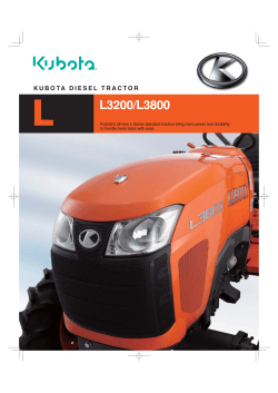 kubota diesel tractor l3200 - Kubota Canada