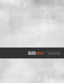 The Dealers Guide to Automotive SEO - AutoRevo