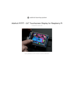 Adafruit PiTFT - 2.8 Touchscreen Display for Raspberry Pi