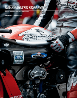 SCREAMINEAGLE®PRO RACING PARTS - Harley-Davidson