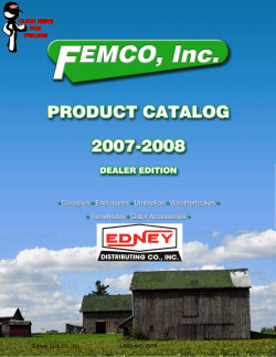 Edney Dist. Co., Inc. 1-800-445-2976 - Edney Distributing Co. Inc.