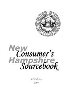 Print Sourcebook - New Hampshire Attorney General - NH.gov