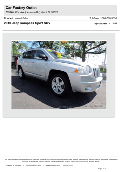 2010 Jeep Compass Sport SUV - Car Factory Outlet