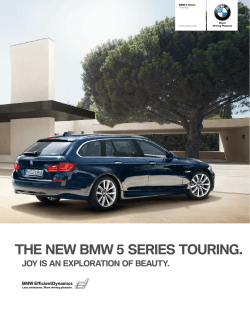 THE NEW BMW 5 SERIES TOURING. - APAN Motors