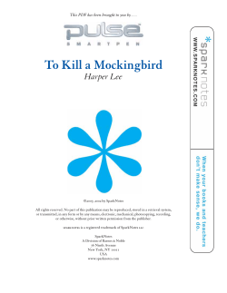 To Kill a Mockingbird - SparkNotes