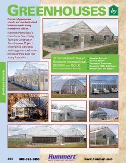 Greenhouses by - Hummert International