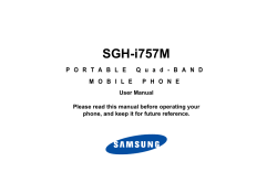 SGH-i757M - Mobility for business