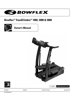 Bowflex® TreadClimber® 1000, 3000 5000 - Nautilus