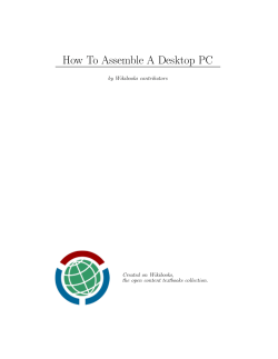 PDF How To Assemble A Desktop PC - upload.wikimedia....