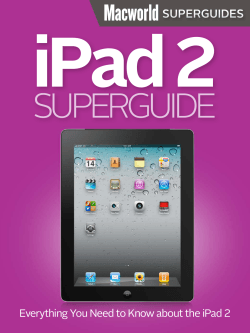 Macworlds iPad 2 Superguide - Berkeley County Schools