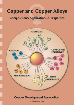 Copper and Copper Alloys - Compositions, Applications and