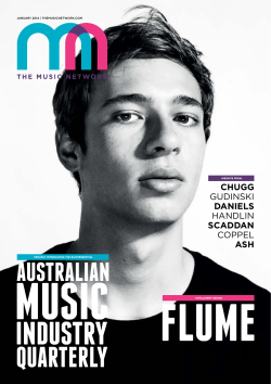 Australian Music Industry Quarterly sample - The Music Network