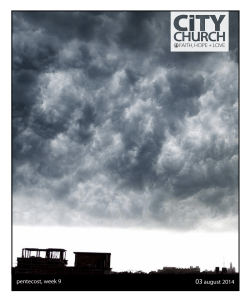 pentecost, week 9 03 august 2014 - CityChurch Pompano