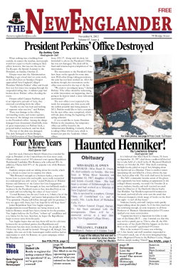 NewEnglander Newspaper 2012_Nov 8 - New England College