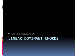 Linear Dominant Chords