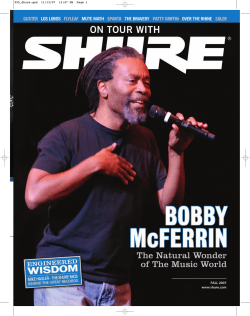 On Tour With Shure Fall 2007 PDF