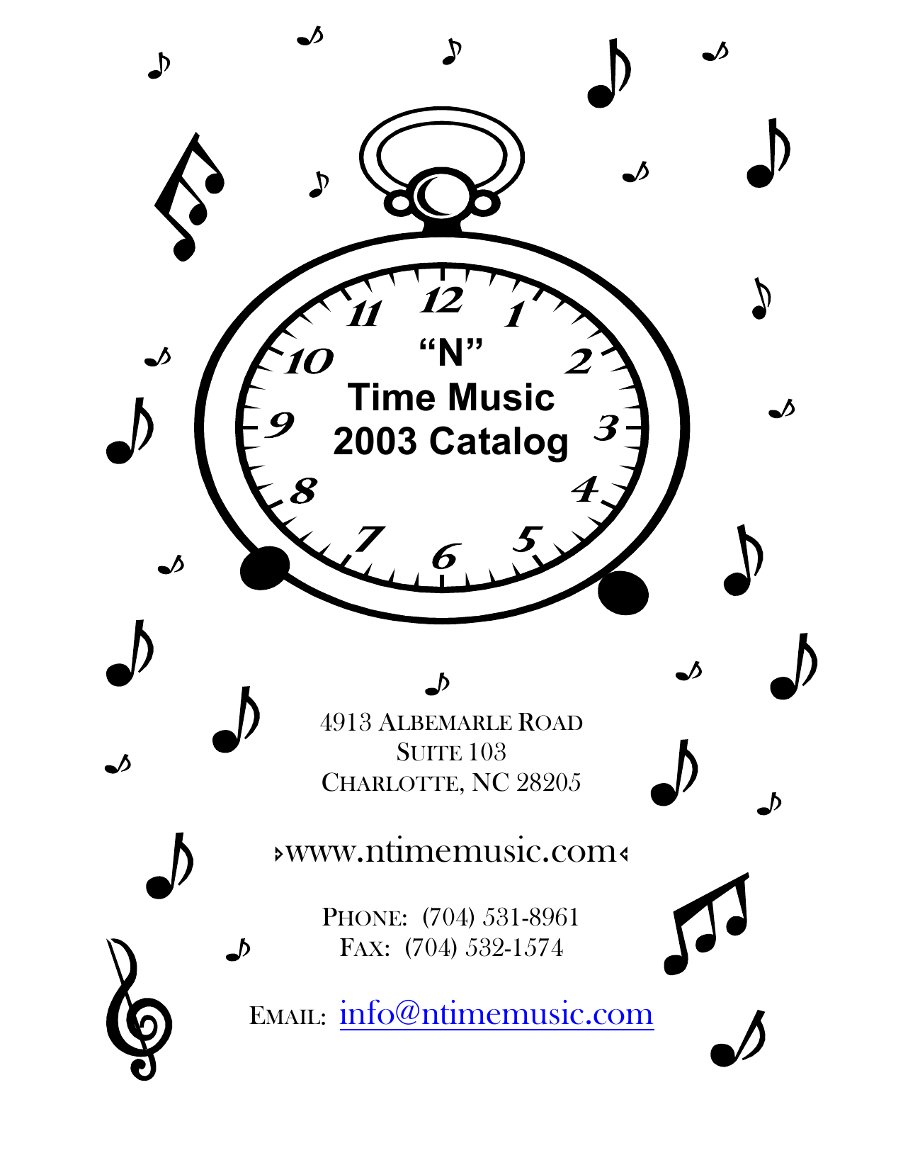 N Time Music 2003 Catalog Www Ntimemusic Com