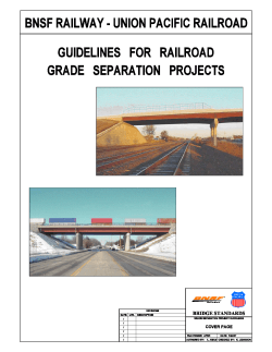 Joint BNSF/UPRR Guidelines for Railroad Grade - Union Pacific