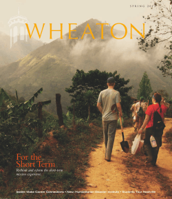 For the Short Term - Wheaton College