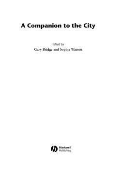 A Companion to the City - Read more