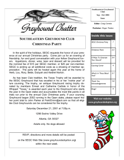 SEGC Newsletter5 - Southeastern Greyhound Club