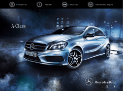 A‑Class price list - Mercedes-Benz UK