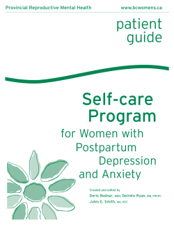 Self-care program for women with postpartum depression - BCAPOP