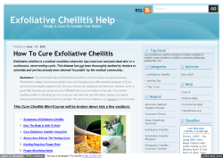 Exfoliative Cheilitis Help - Cure Zone