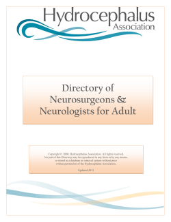 Directory of Neurosurgeons Neurologists for Adult Hydrocephalus