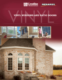 vinyl windows and patio doors - Crestline Windows