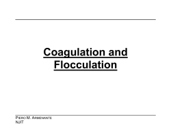 Coagulation and Flocculation - Continuing Education at NJIT