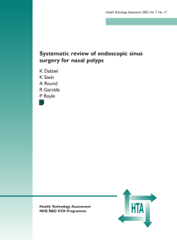 Endoscopic sinus surgery for nasal polyps - NIHR Journals Library