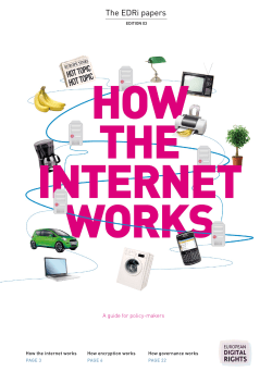 How the internet works - EDRi