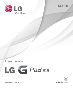 User Guide - LG Electronics