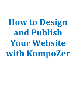 How to Design and Publish Your Website with KompoZer.pdf