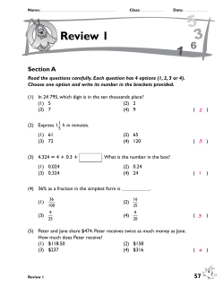 Math Review 1 - Lead.com.sg