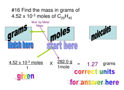 PDF #16 Find the mass in grams of