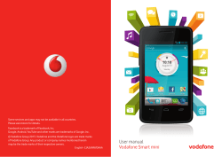 User manual Vodafone Smart mini
