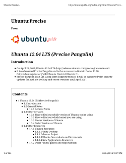 Ubuntu:Precise Ubuntu 12.04 LTS (Precise Pangolin) - Ubuntu Guide