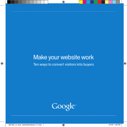 Make your website work - Google