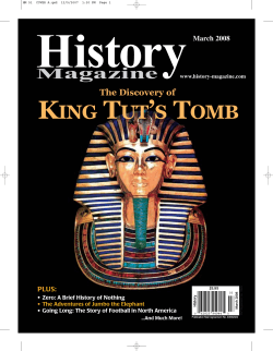 KING TUTS TOMB - History Magazine