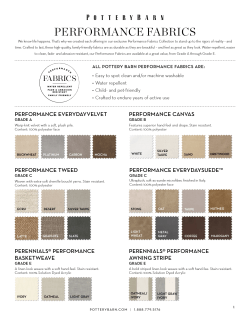 Fabric Guide - Pottery Barn